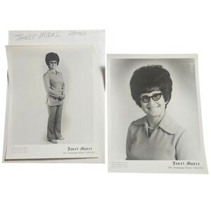 Lot of 2 Janet Moore Vintage 70s Texas Country Music Singer 8x10 Press Photos